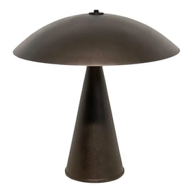 Late 20th Century French Post Modern Bronzed 'Mushroom' Lamp, Circa 1980s