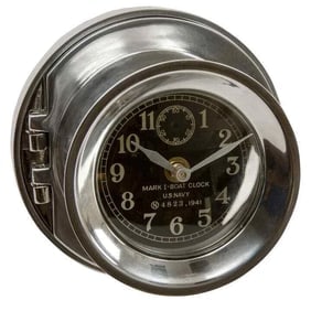 6" WWII US Navy Boat Clock (1 of 1)