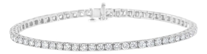 IGI Certified 6.0 Cttw Diamond 14K White Gold Classic 7?¢‚Ǩ¬ù Tennis
