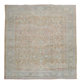 Light Apricot Peach Antique Mahal Rug, 10'10'' X 13'8''