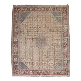 Worn Tabriz Room Size Rug, 9'6'' X 13'6''
