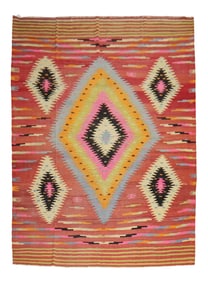 Large Scale Turkish Room Kilim, 7'11'' X 11'1''