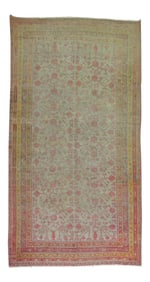Worn Antique Gallery Khotan Rug, 6'4'' X 12'10''