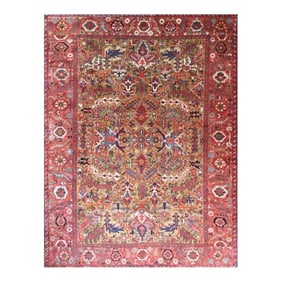 Mid 20th Century Persian Heriz Rug