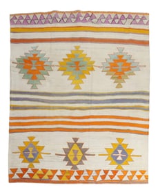 Boho Chic Turkish Kilim, 5'10'' X 6'10''