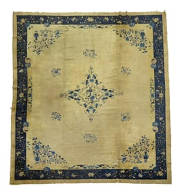 Large Antique Chinese Rug, 11'10'' X 14'4''