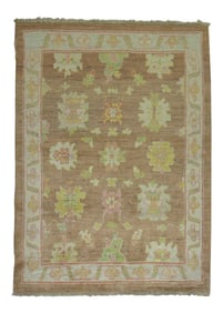 Feminine Turkish Oushak, 5'2'' X 6'11''