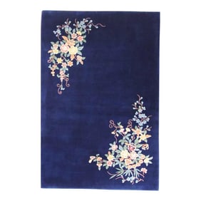 Vintage Art Deco Chinese Rug 6' X 9'