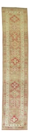 Primitive Soft Pink Turkish Runner, 2'8'' X 12'7''