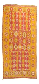 Antique Moroccan Rug, 4'6'' X 9'2''