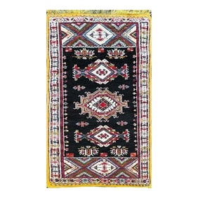 Vintage Handmade Moroccan Rug,#17362, 3'9"6'6" C-1960's