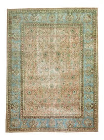 Late 19th Century Antique Kashan Rug, 8'8'' X 11'8''
