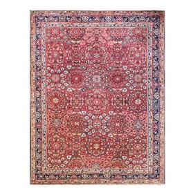 Antique Persian Sultanabad Mahal Rug