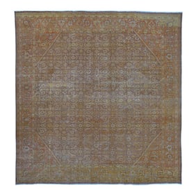 Antique Mahal Rug, 13'7'' X 14'2''