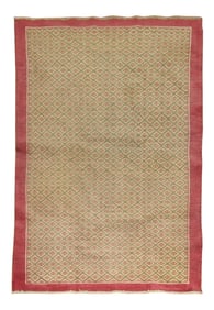 Raspberry Brown Vintage Rug, 4'1'' X 6'7''