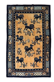 Foo Dog Chinese Rug, 5'3'' X 8'2''