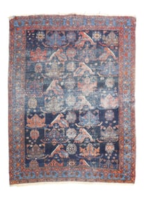 Worn Early 20th Century Afshar Rug, 4'6'' X 5'7''