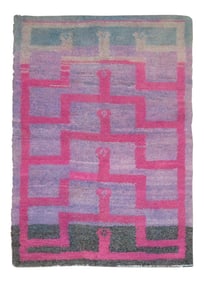 Pink Vintage Turkish Tulu, 3'8'' X 5'1''