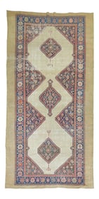 Tribal 19th Century Serab Gallery Rug, 6'6'' X 13'