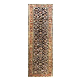 Late 19th Century Antique Persian Tribal Bijar Halwai Rug