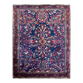 Antique Persian Sarouk Mohajeran Rug