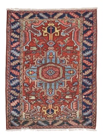Traditional Antique Heriz, 3'3'' X 4'3''