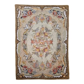 Early 20th Century Hooked Rug Rug