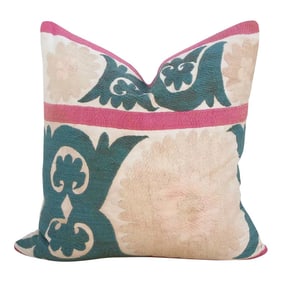 Peach Vintage Suzani Pillow
