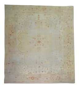 Oversize Antique Turkish Oushak Rug, 13 X 16'9''