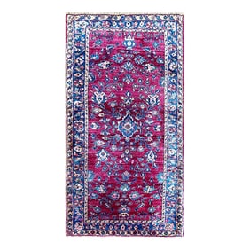 Antique Persian Sarouk Mohajeran Rug