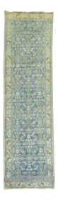 Antique Blue Malaye Runner, 3'5'' X 12'