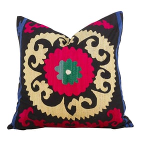 Daisy Mandala Vintage Suzani Pillow