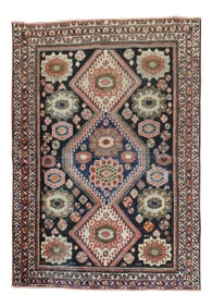 Traditional Mahal Rug, 3'5' X 4'9''