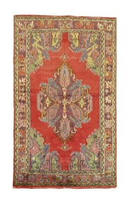 Vintage Bright Turkish Rug, 4' X 6'2''