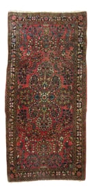 Vintage Sarouk Rug, 2' X 3'11''