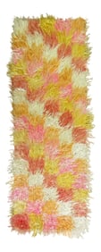 Mid 20th Century Tulu Shag Runner, 3'4'' X 9'2''