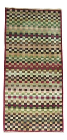 Checkerboard Vintage Runner, 3' X 6'9''