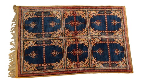 1960s Vintage Moroccan Tribal African Rug