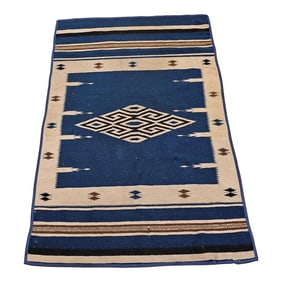 Early 20th Century Saltillo Serape Kilim Rug