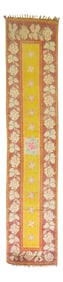 Bright Yellow Turkish Tulu Runner, 2'6'' X 11'10''