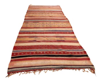 Vintage Moroccan Tribal Kilim Rug, circa 1960