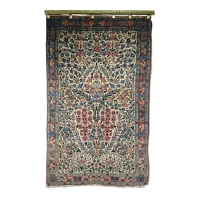 Early 19th Century Kerman Lavar Rug
