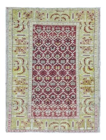 Antique Turkish Oushak Rug - 4' x 5'4"
