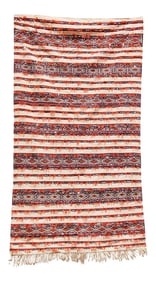 1960s Moroccan Tribal Wedding Rug With Sequins North Africa, Handira