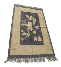 Vintage Small Ethnic Tribal Rug
