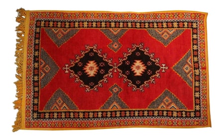 Vintage Tribal African Rug, Morocco 1960s