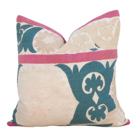 Orchid Vintage Suzani Pillow