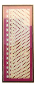 Antique Framed Silk Embroidered Wedding Shawl