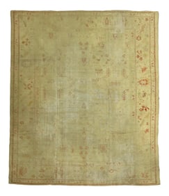19th Century Distressed Turkish Oushak. 10'5'' X 13'