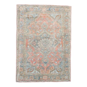 Antique Sarouk Mini Rug, 1'10'' X 2'9''